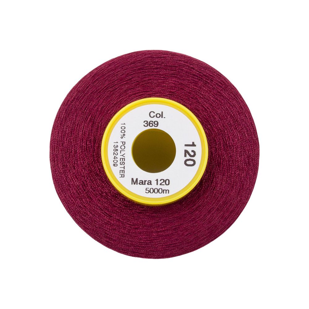Нитка универсальная Gutermann Mara 120/2, 5000 м, 700185, 369 винный, 1 катушка