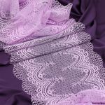Кружево бельевое эластичное 230 мм / 10 м, 8037, цв.F165 нежная сирень, Kruzhevo