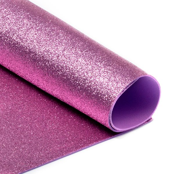 Фоамиран глиттерный 2 мм, GLIT.H003, цв. розовый, 20х30 см 10 листов