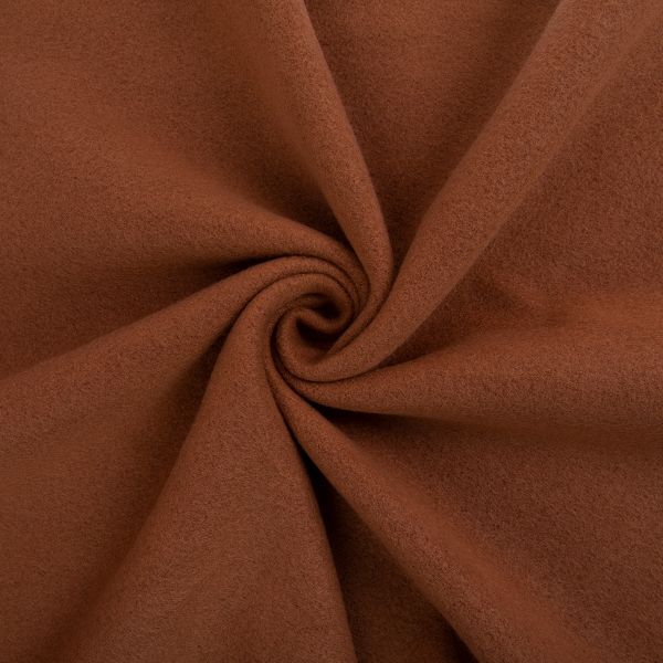 Флис 2-сторонний 280 г/м², 150х160±5 см, коричневый/brown, Gamma FG-005N