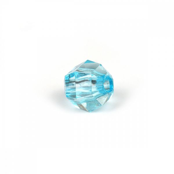 Бусины акрил ⌀10 мм, MG.3244-12, цв.12 голубой, 500 г, Magic4Hobby