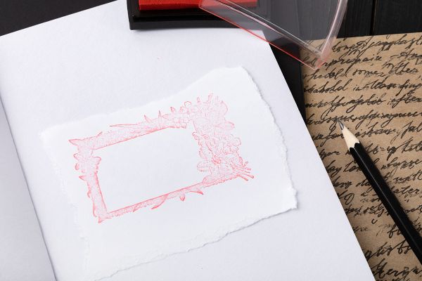 Штамп 5.8х8.4 см, 01 Рамочка с цветами, Mr.Painter TSM-05