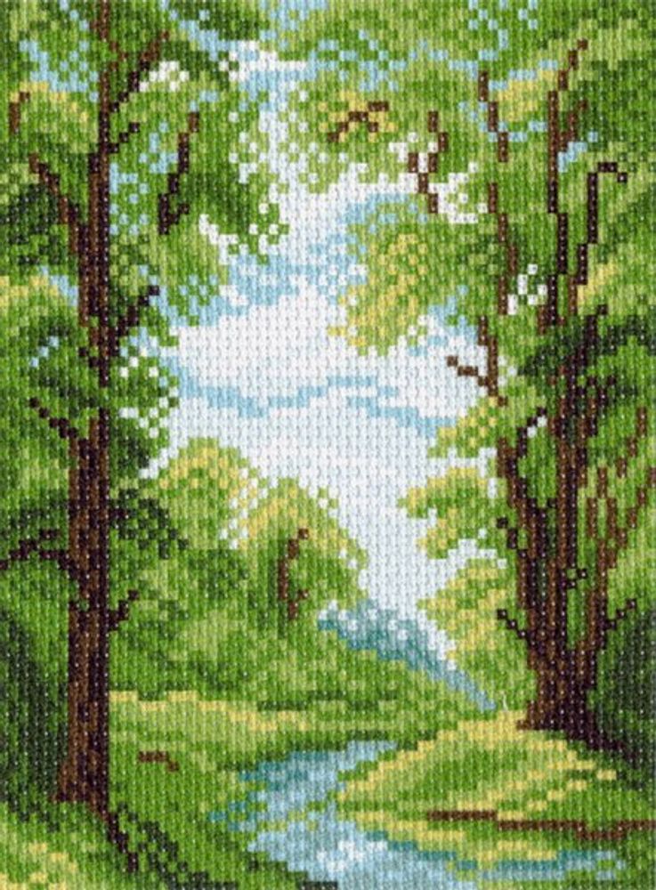 Рисунок на канве Матренин Посад 16х20 - 0938 Лесной ручей