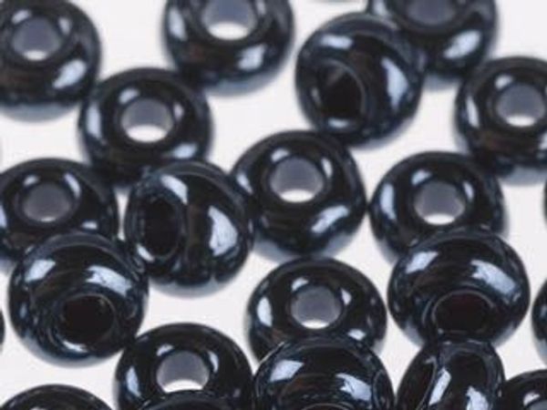 Бисер Preciosa непрозрачный гематитовый 10/0 (2.3 мм), 1х50г, цв. 49102