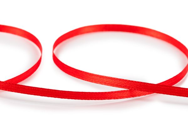 Лента атласная 2-сторонняя 3.0 мм / 91.4±2 метра, 026 красный, Gamma AL-3P