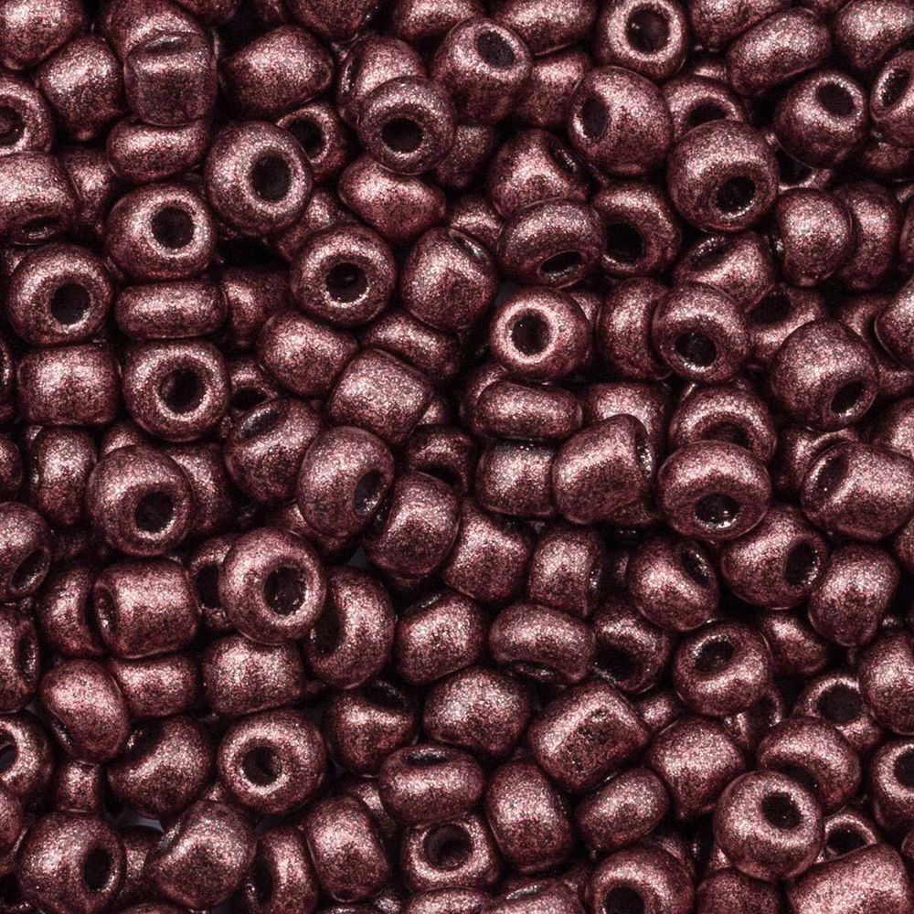 Бисер Astra&Craft 11/0 (2.1 мм), 200 г (10х20 г), цв. М904 коричневый/непрозрачный, матовый