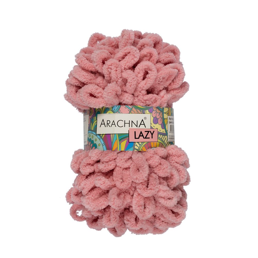 Пряжа Arachna Lazy / уп.5 мот. по 100г, 8.5 м, 20 розовый