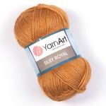Пряжа YarnArt (ЯрнАрт) Silky Royal / уп.5 мот. по 50 г, 140м, 445 горчичный