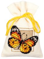 Набор для вышивания нитками Vervaco, Бабочки, 8х12 см