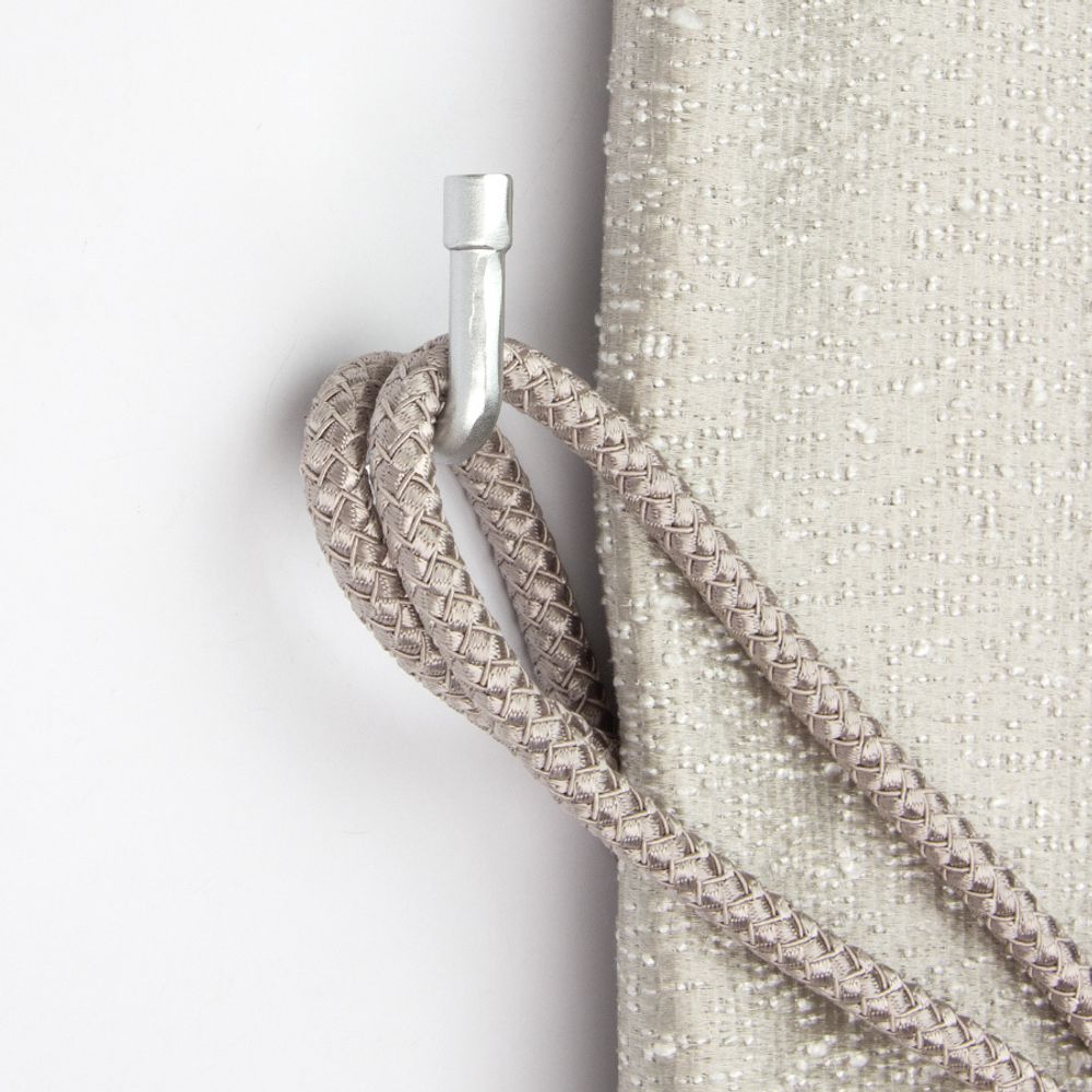 Крючок-держатель для подхватов 40 мм, металл, 2 матовое серебро, X455