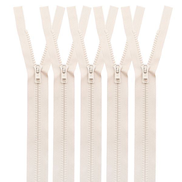 Молния трактор Arta Т6 (6 мм) 1 зам., разъем., 40 см, цв. 105 св.бежевый, уп.5 шт