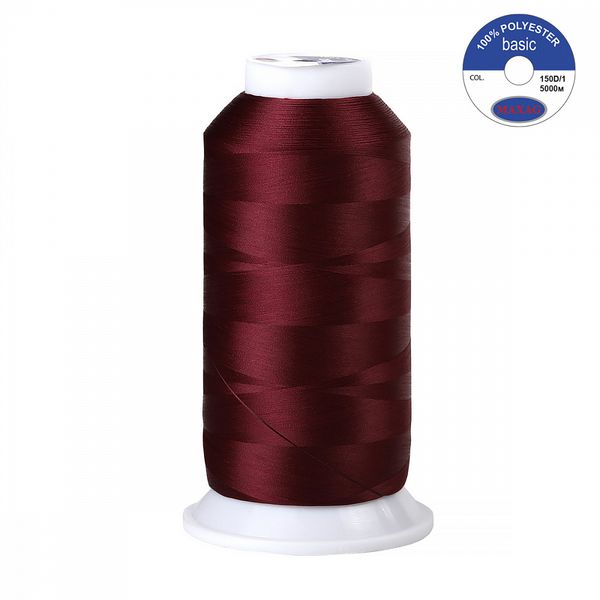 Нитки швейные текстурированные Max, 150D/1, 5000 м, 90г, 186 бордо