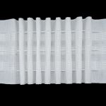 Лента (тесьма) шторная: сборка параллельная нефикс. 75 мм / 50 метров, (3 ряда петель, 3 шнура), белый, C178