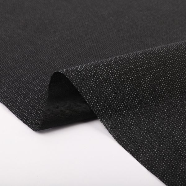 Дублерин тканый точечный 85 г/м², 112х200 см, черный, Gamma G-284t