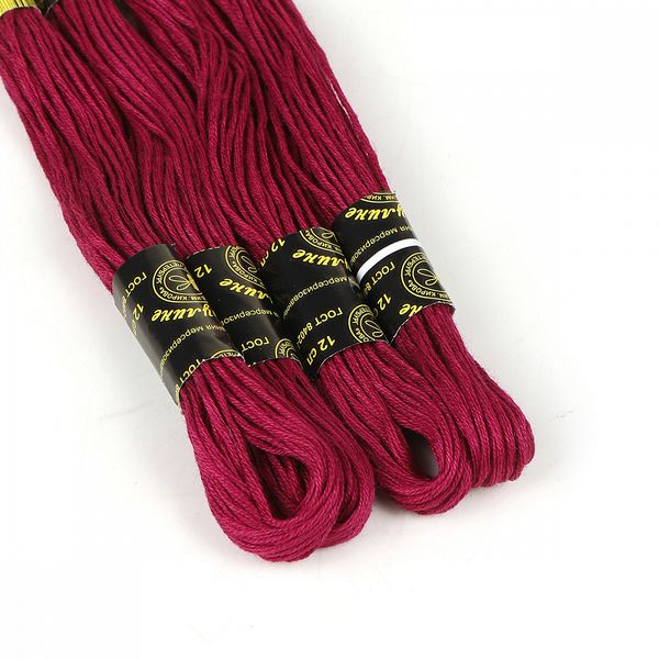 Мулине ПНК им.Кирова цв.1206 т.фиолетовый, 24 мотка по 8 метров