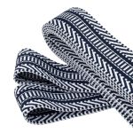 Стропа (ременная лента) 38 мм / 3 метра, [40 г/пог.м], с принтом 2-сторонняя, T021 т.синий/белый), 3Al352