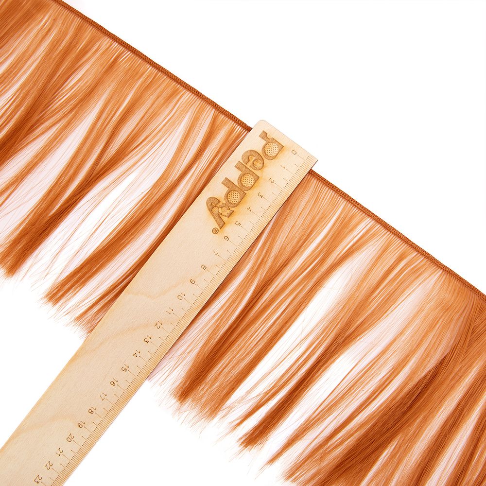 Трессы для кукол 15 см, 100 см, 25 г, 18 золотисто-медный, HobbyBe HAR-7