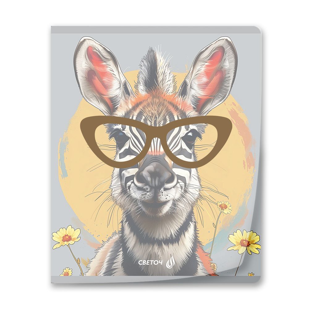 Тетрадь общая пластиковой обложкой 180 мкр. с трафарет.печатью, цвет.запечат.титул лист A5+ 96 л. на скобе 65 г/м², белизна 100 %, 5 шт, клетка, 01105 Наблюдаю за тобой, Светоч Т62