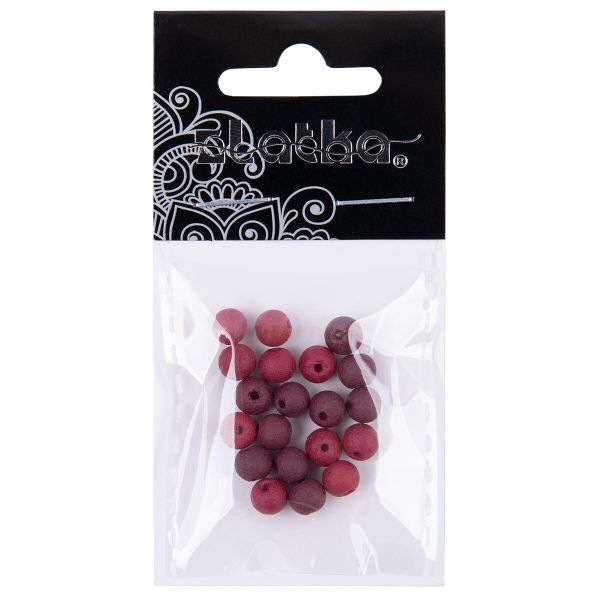 Бусины стекло ⌀6 мм, 100 шт (5х20 шт), №04 ассорти, Zlatka LVBD-01