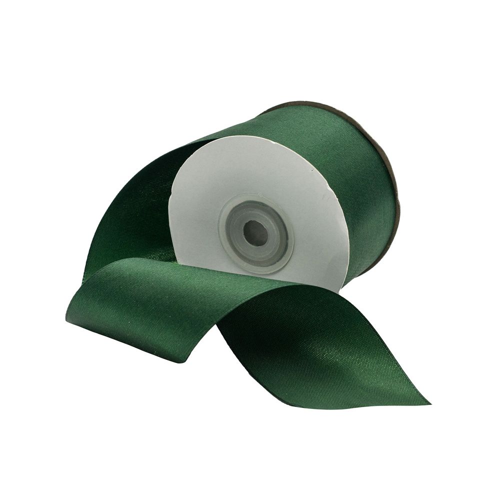 Лента атласная 1-сторонняя 50.0 мм / 27.4±2 метров, 6119 т.зеленый 126, 12, Globus