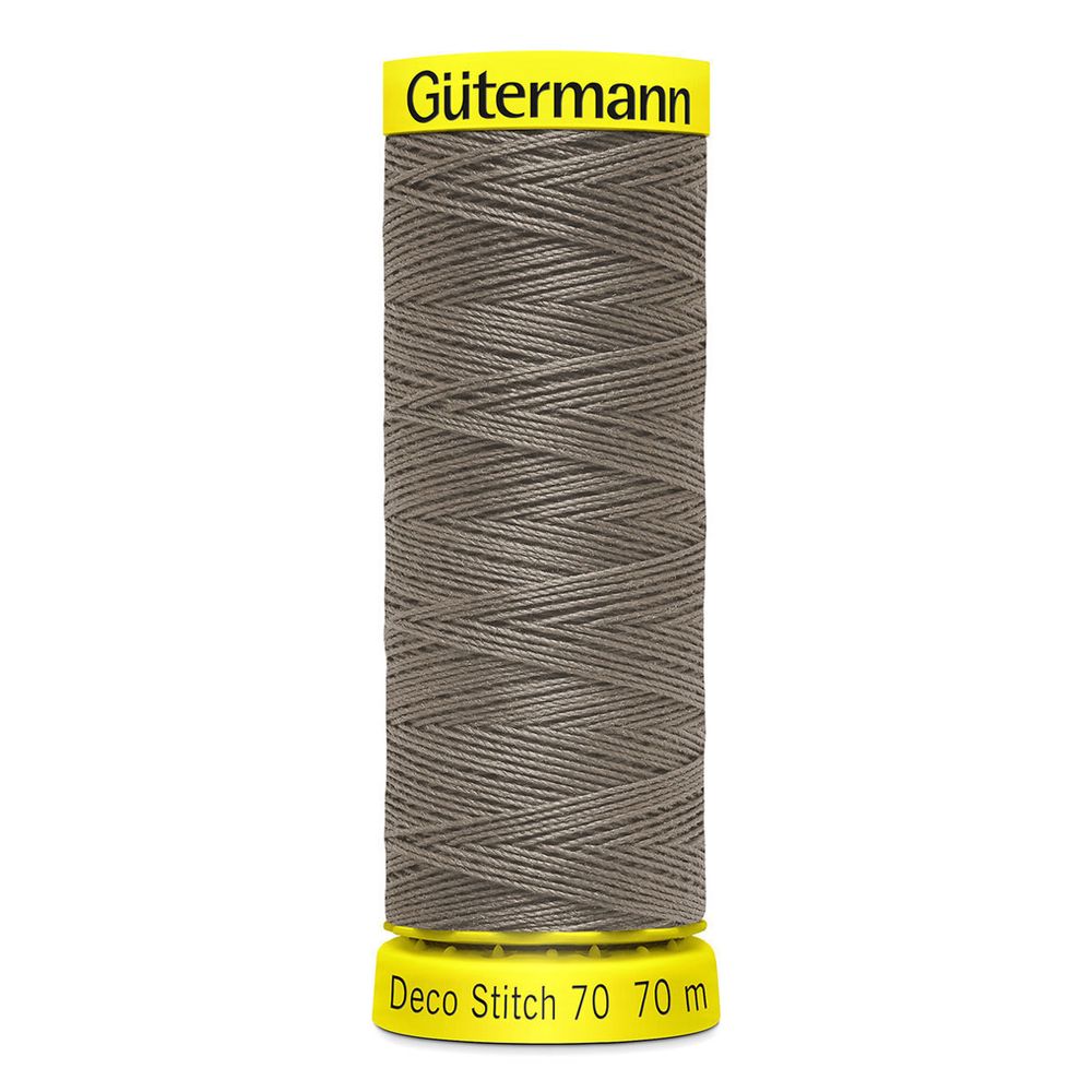 Нитки отделочные Gutermann Deco Stitch 70, 70м, 727 дымчато серо-зеленый, 5 катушек