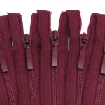 Молния спираль (витая) Arta Т5 (5 мм) 1 зам., разъем., 50 см, цв. 021 бордовый, уп.5 шт