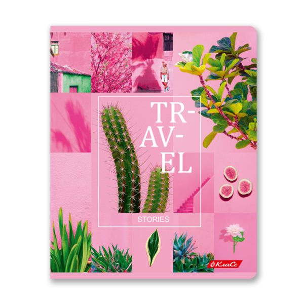 Тетрадь ученическая общая, A5+ 48 л. на скобе 65 г/м², белизна 100%, 10 шт, линия в термоусадочной пленке, 000757 Мир в розовом цвете, Светоч 48ТЕТл-001