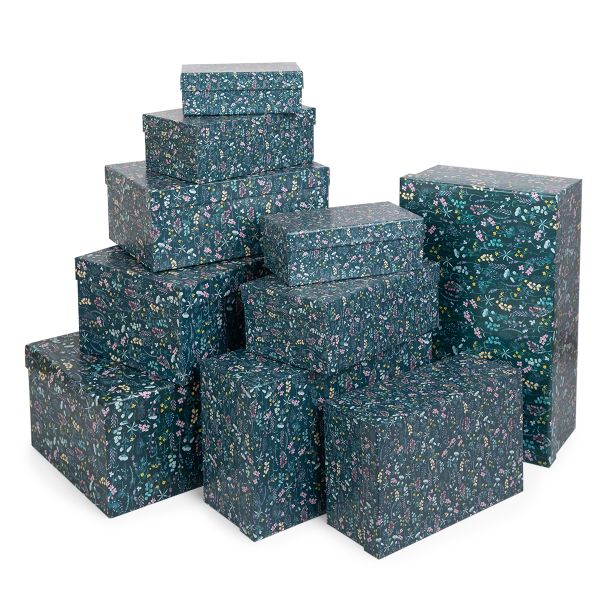 Набор подарочных коробок, 10 шт, 04 цветы, Stilerra SBOX-R4