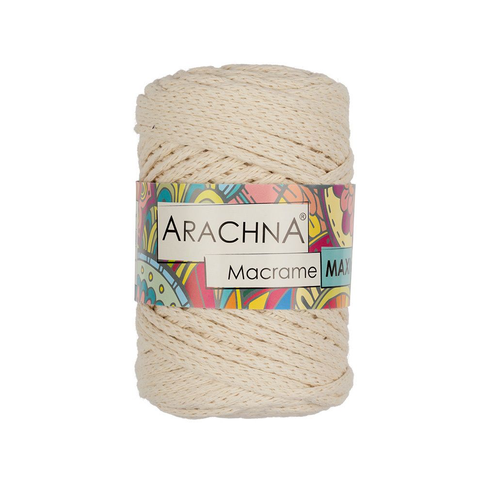 Пряжа Arachna Macrame Maxi / уп.4 мот. по 250г, 80м, 24 натуральный