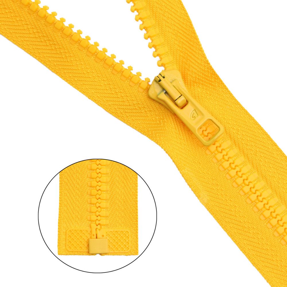 Молния трактор Arta Т6 (6 мм) 1 зам., разъем., 65 см, цв. 162 мимоза, уп.5 шт