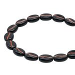 Бусины пластик 10х5 мм, 50 г, кофейное зерно, 2 черное+медь, Astra&Craft, 7541