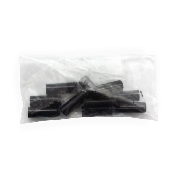 Наконечник для шнура металл 7х20 мм, черный лак, ГХН14706, 10 шт