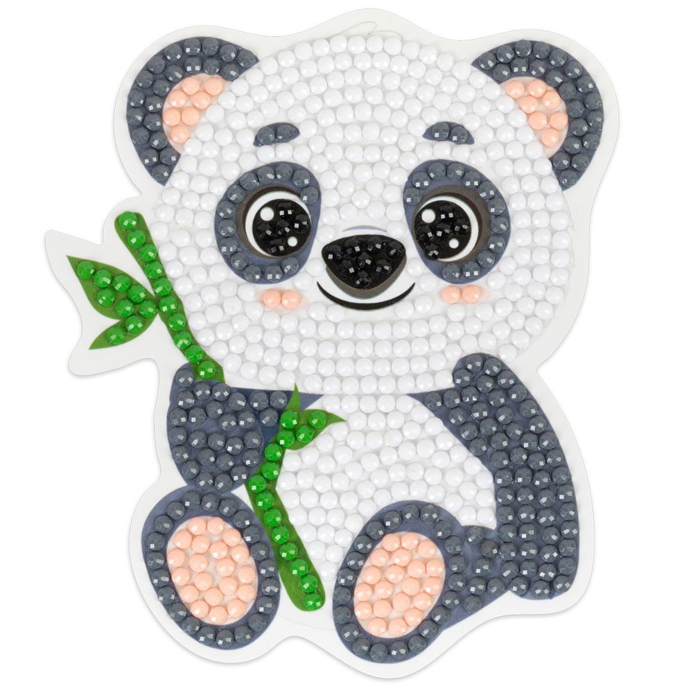 Алмазная (кристальная) мозаика Фрея ALVM-090, магнит Панда, 9х10 см