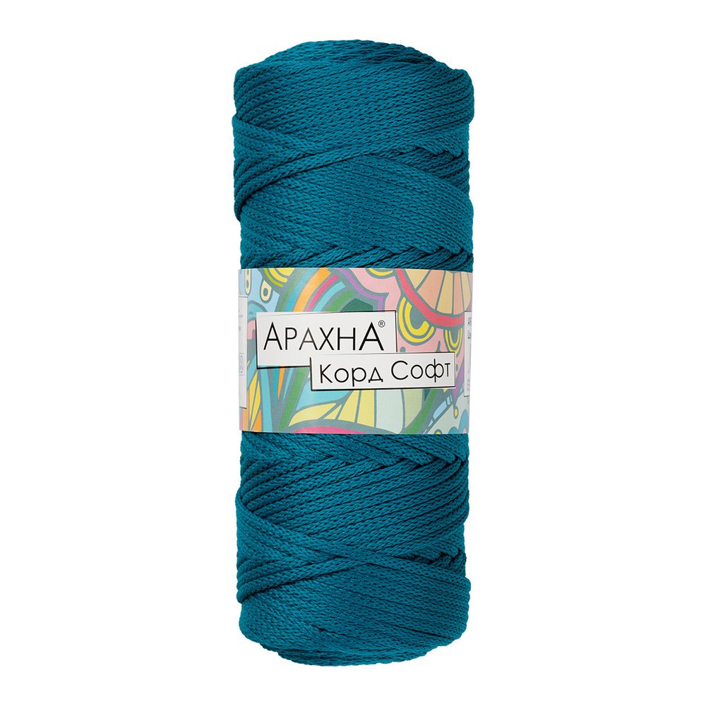 Пряжа Arachna Cord Soft / уп.3 мот. по 260г, 100м, 173 морская волна