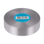 Лента атласная 1-сторонняя 25.0 мм / 33±2 метра, №003 св.серый, в термоплёнке, Gamma