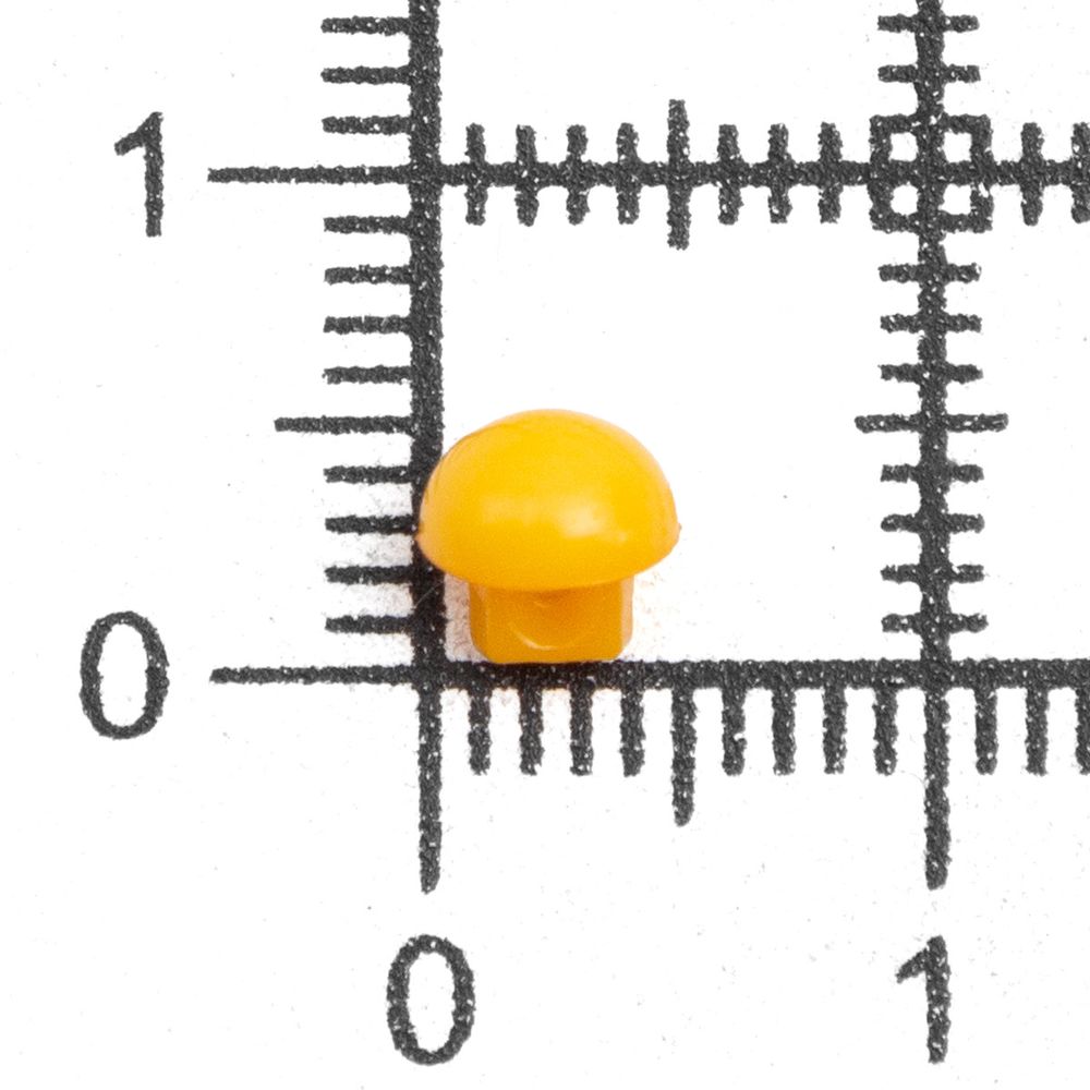 Украшения декоративные пуговицы Мини круглые на ножке, 5мм, уп/20 шт, желтый
