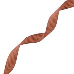 Лента репсовая (в рубчик) 12.0 мм, 074 коричневый, уп.18,28 м