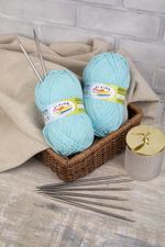 Спицы чулочные металл ⌀5.0 мм, 15 см, 5 шт, Gamma MK5-15