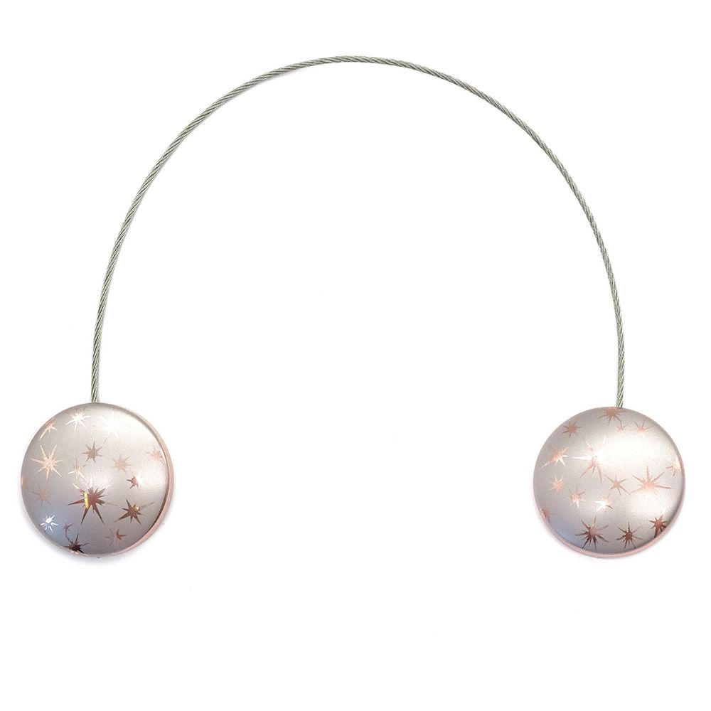 Клипсы для штор магнитные с тросом, 30см ⌀45, 5Р