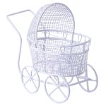 Миниатюра кукольная: Коляска металл 8х10 см, Blumentag MET-407