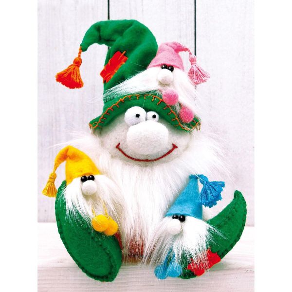 Набор для создания игрушки из фетра серия Гномики ГНОМ ПАПУЛЯ, ПФГ-1561