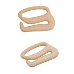 Крючки для бюстгальтера пластик 20.0 мм, C180 телесный, 100 шт