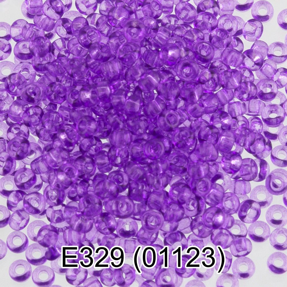 Бисер Gamma 10/0 (2.3 мм), 150 г (10х5 г), E329 т.фиолетовый, 01123, круглый 5
