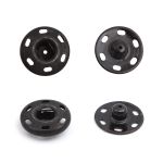 Кнопка пришивная металл ⌀18.0 мм, сталь, черные, 2 шт, Pony