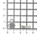 Крючки пришивные 15х11 мм, nickel, 10 шт