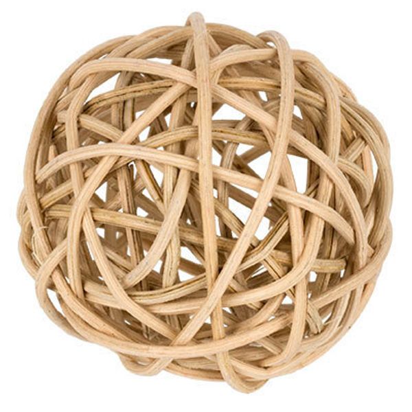 Шары декоративные из ротанга 9 см, 6 шт, №06 бежевый, Blumentag BRF-9