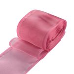 Лента для бантов (капрон) _8 см, 25 м (розовый) С3501