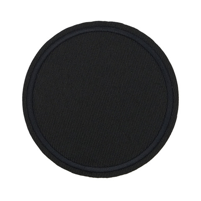 Термоаппликация джинсовая круглая, d80 мм (черный (black)), LA431, 4 шт