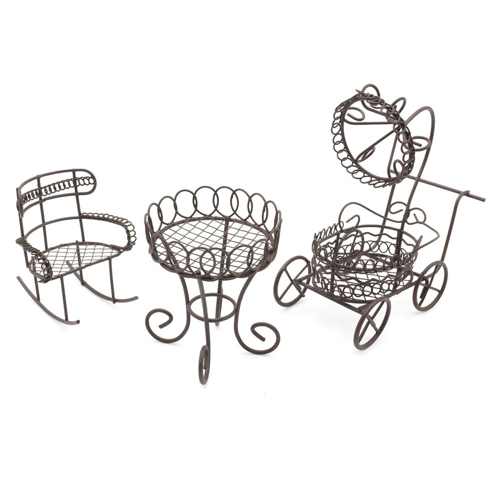 Мебель для куклы, 3 предмета (коляска, кресло, стол), Astra&amp;Craft