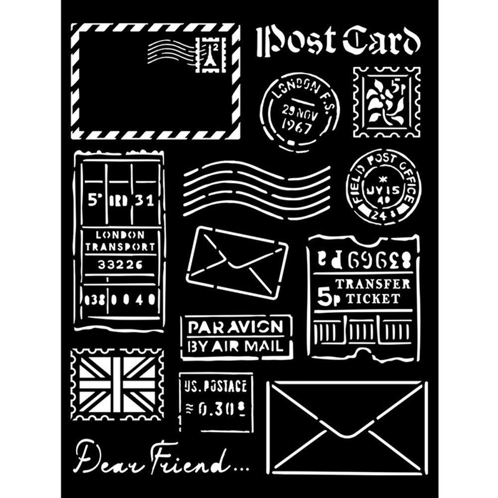 Трафарет Our way post card 3D эффект /TOS/